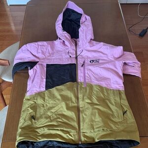 Picture Colorblock ski snowboard snow Jacket - Pink & Olive
